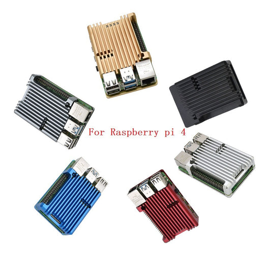 4 Generation Aluminum Alloy Cooling Shell Raspberry Pi4 Motherboard Protective Case Accessory Chewyzworld LLC