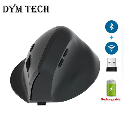 Wireless Mouse Ergonomic Vertical Mouse for Large Hands Rechargeable Big Quiet Silent Comfortable Cordless for PC Laptop Macbook Chewyzworld LLC