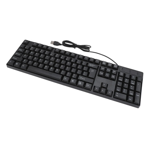 104 Keys USB Wired Keyboard English/Russian/Spanish/French Language Ergonomic Design Gaming Keyboard for Office Laptops Desktops Chewyzworld LLC