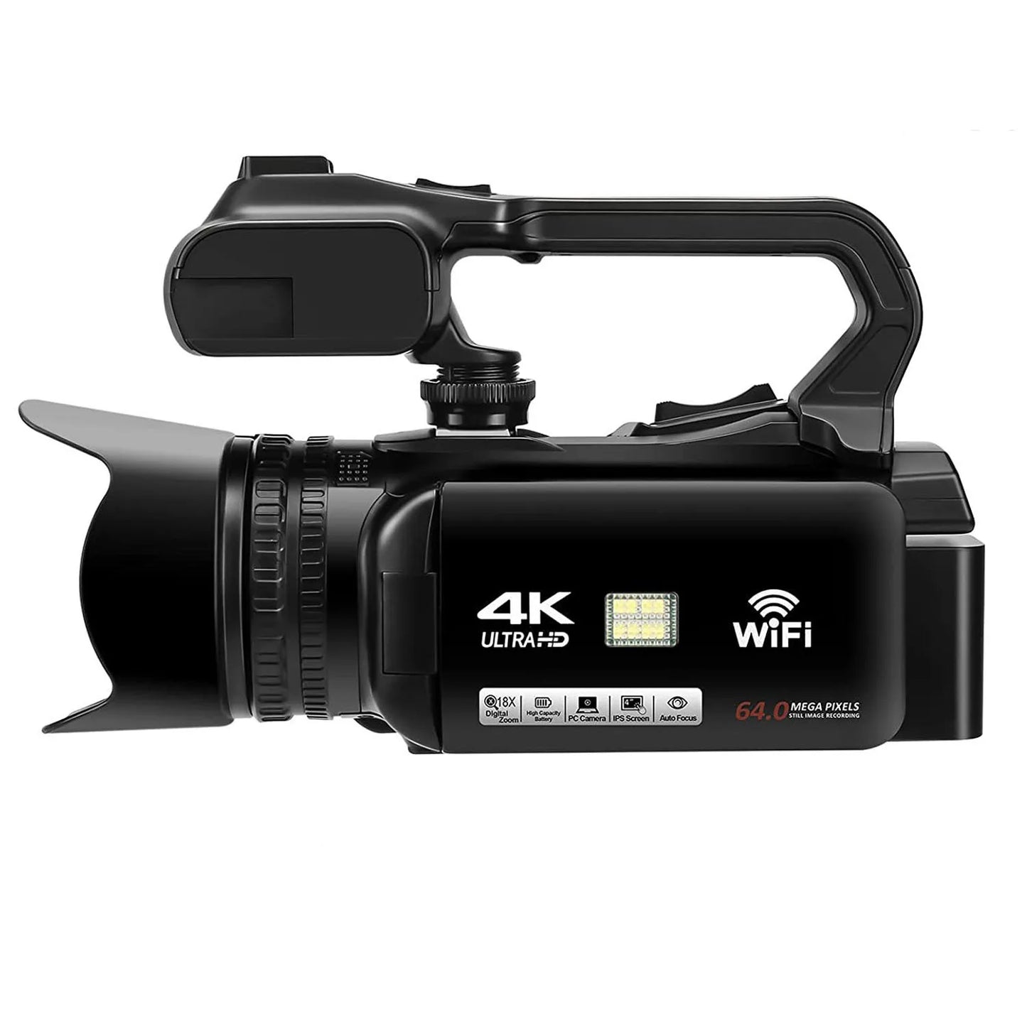 YouTube Camcorder 4K Ultra HD camera 64MP Streaming Camera 4.0"Touch Screen Digital Video Camera Chewyzworld LLC