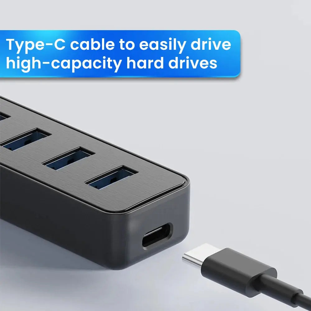 Olaf 4-Port High Speed USB Hub with Type C Splitter Chewyzworld LLC