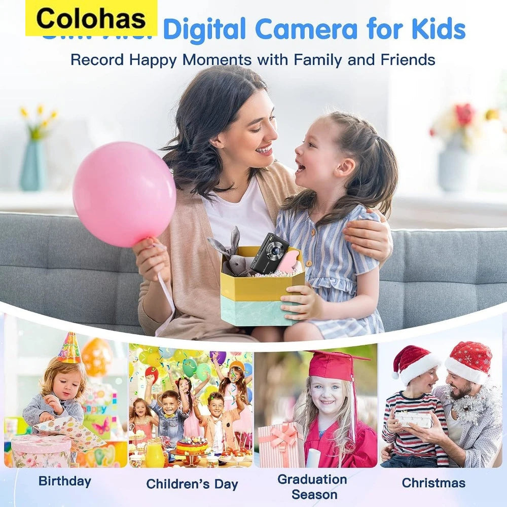 HD Digital Camera 44MP 1080P FHD Photography Camera Video Camcorder 16X Zoom Portable Vlogging Camera for Kids Adults Beginners Chewyzworld LLC