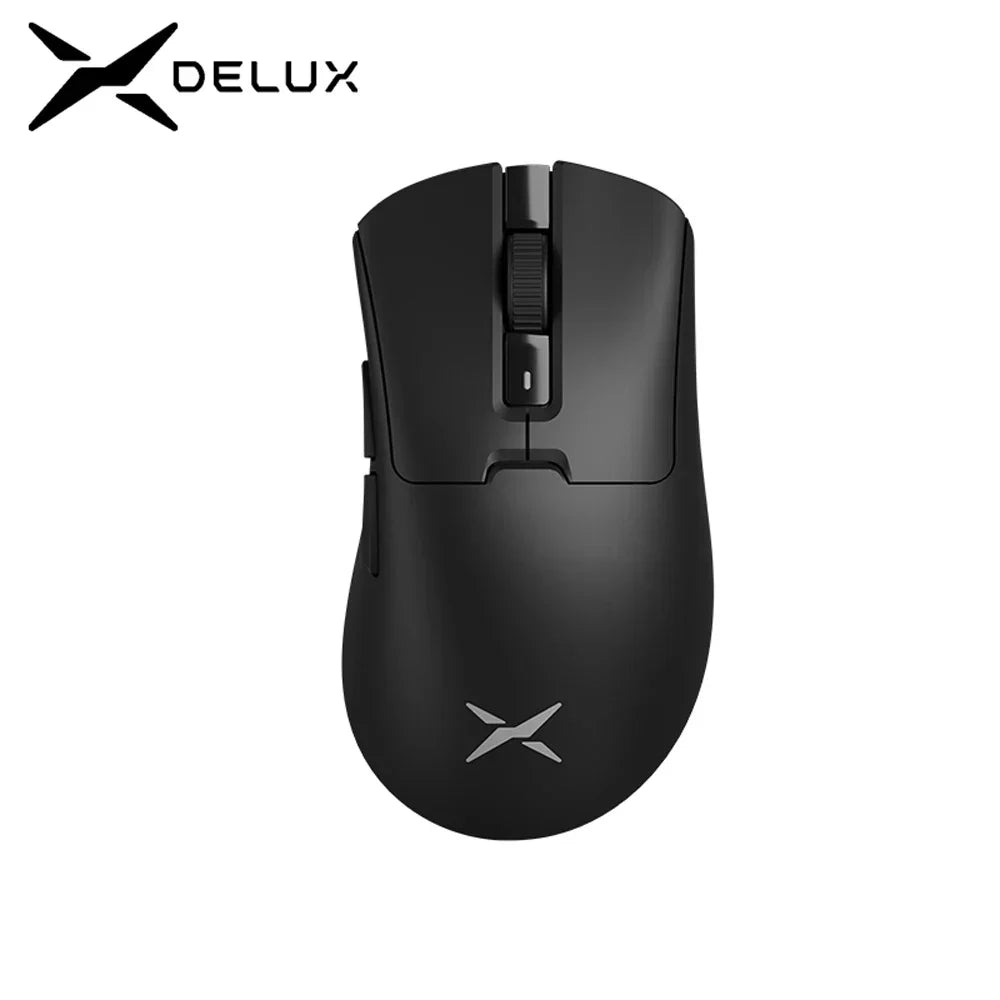 Delux M900PRO Wireless Gaming Mouse Ergonomic 8K Polling Rate PAW3395 63g Magnetic RGB Charging Dock for Right Big Hand PC Gamer Chewyzworld LLC