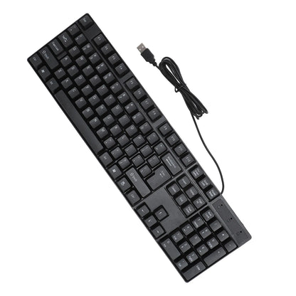 104 Keys USB Wired Keyboard English/Russian/Spanish/French Language Ergonomic Design Gaming Keyboard for Office Laptop Desktop Chewyzworld LLC