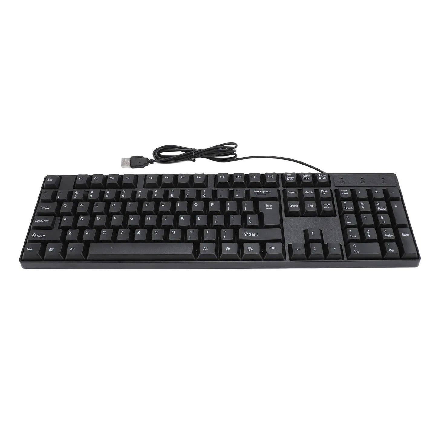 104 Keys USB Wired Keyboard English/Russian/Spanish/French Language Ergonomic Design Gaming Keyboard for Office Laptop Desktop Chewyzworld LLC