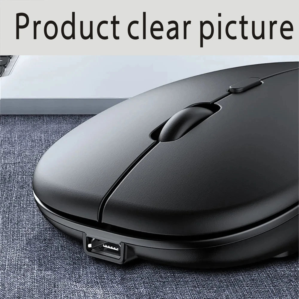 Rechargeable Bluetooth Mouse Wireless Dual Mode 5.2  Silent Computer  gaming  Ergonomic Mouse 2.4 USB for PC Laptops Chewyzworld LLC