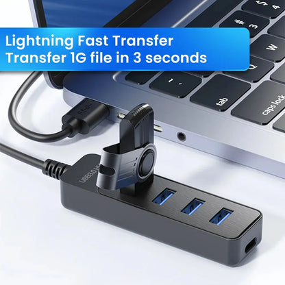 Olaf 4-Port High Speed USB Hub with Type C Splitter Chewyzworld LLC