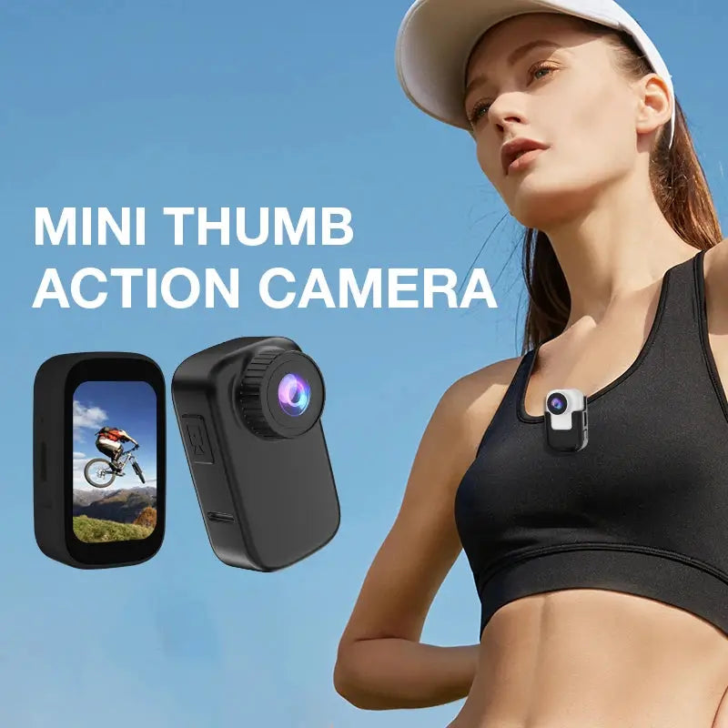 2023 New WIFI 4K HD Thumb Action Camera with Magnetic Back Clip Anti-shake Pocket Camera HD Video Driving Recorder Sports Camera Chewyzworld LLC