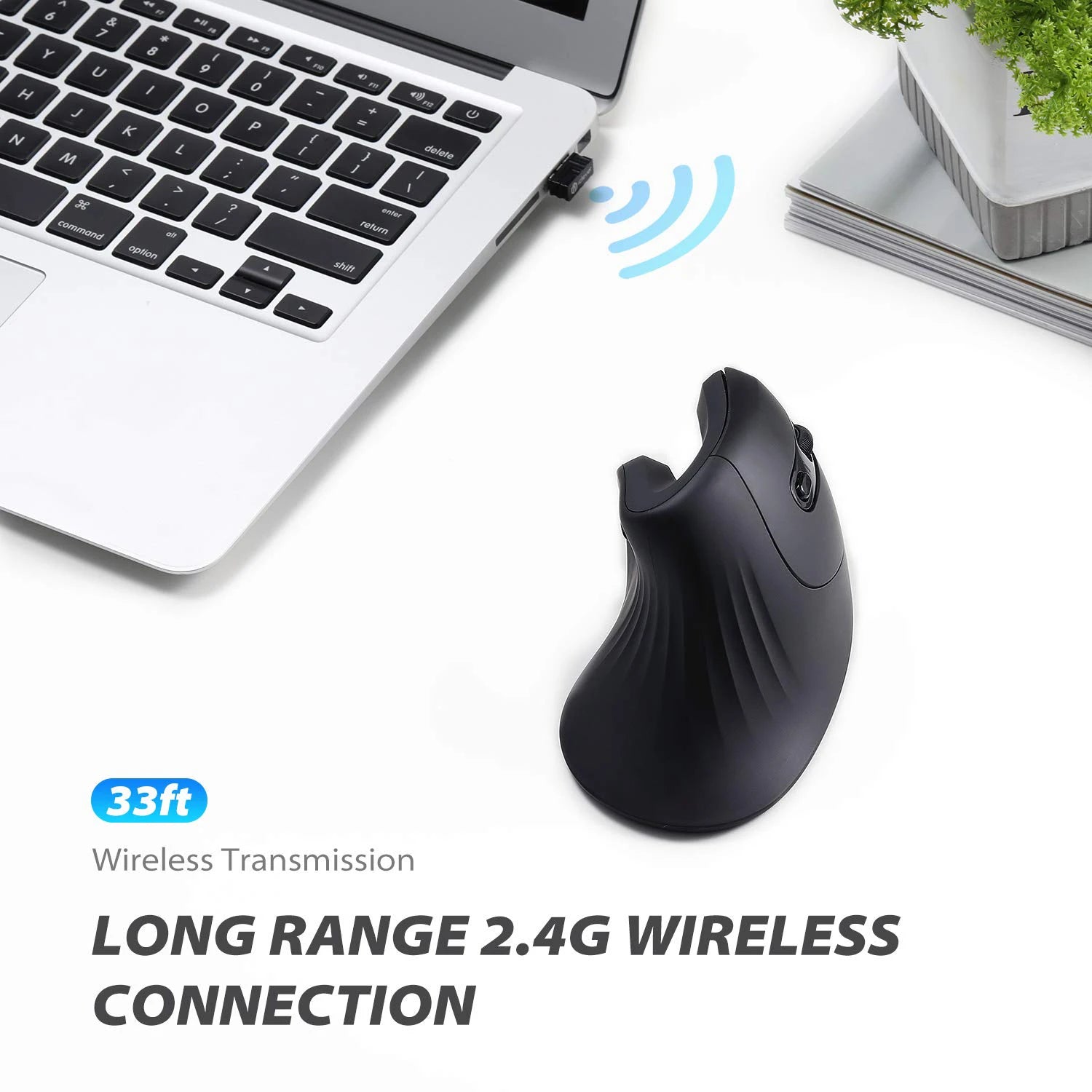 2.4GHz Wireless Ergonomic Mouse for Laptop PC Macbook Desktop Cellphone 2.4G Vertical Optical Silent Wired Adjustable DPI Mice Chewyzworld LLC