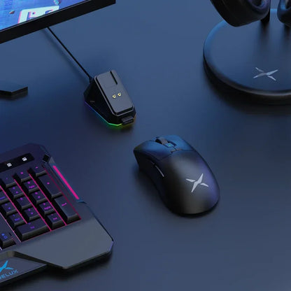 Delux M900PRO Wireless Gaming Mouse Ergonomic 8K Polling Rate PAW3395 63g Magnetic RGB Charging Dock for Right Big Hand PC Gamer Chewyzworld LLC